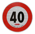 Contrassegno limite velocità - 40 Km/h