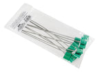 Set 10 Sigilli ad alta sicurezza, testa alluminio galvanizzato, cavo in acciaio