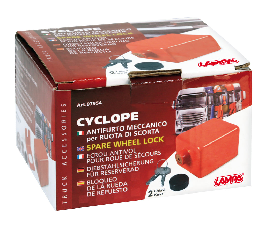 Cyclope, antifurto meccanico per ruota di scorta