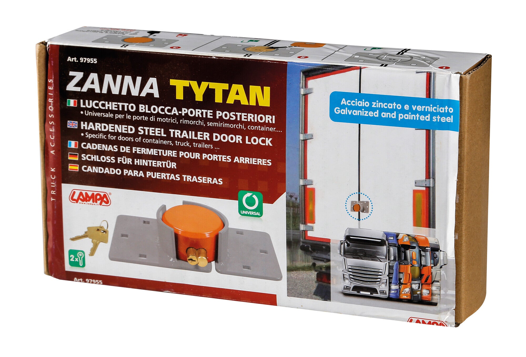 Zanna Tytan, lucchetto blocca-porte posteriori