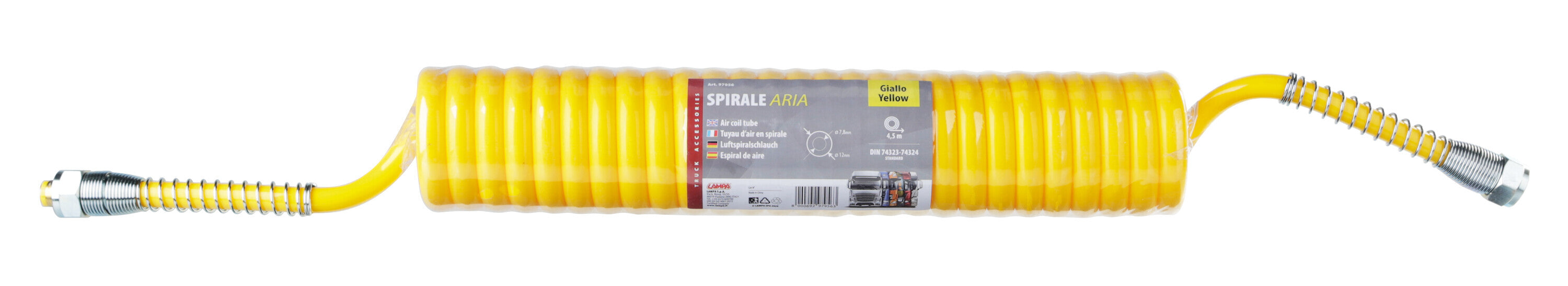 Tubo aria a spirale - Giallo