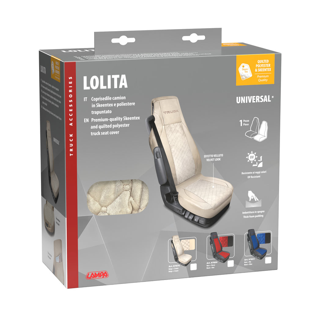 Lolita, coprisedile in Skeentex e poliestere - Panna