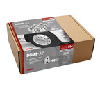 Dome, Set 40 copribulloni testa tonda in acciaio inox - Ø 32 mm - Cromo