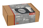 Dome, Set 40 copribulloni testa tonda in acciaio inox - Ø 33 mm - Cromo