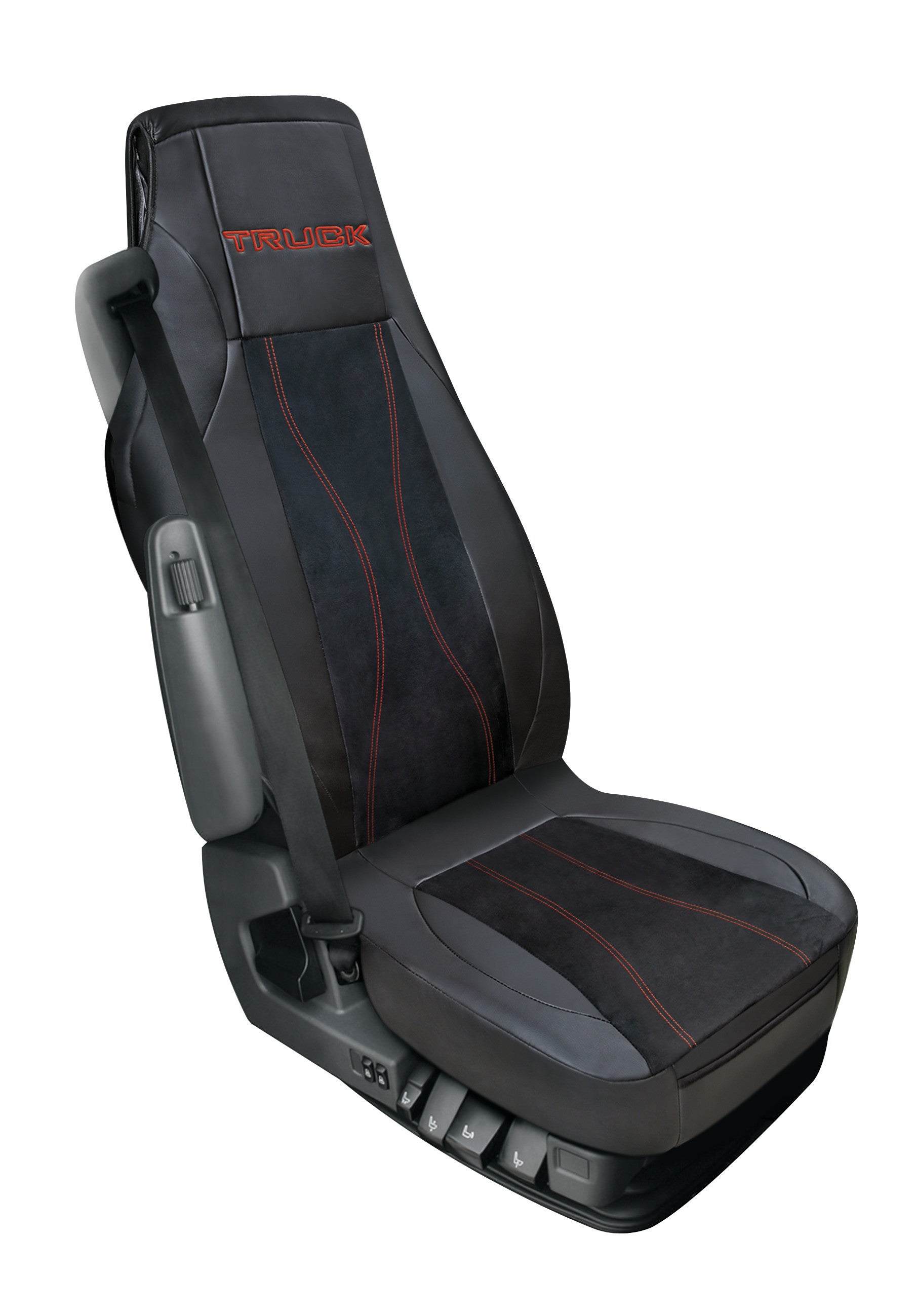 Luana, coprisedile in Skeentex per camion - Nero/Rosso