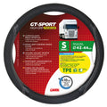 GT-Sport, coprivolante in Skeentex - S - Ø 42/44 cm - Nero/Argento