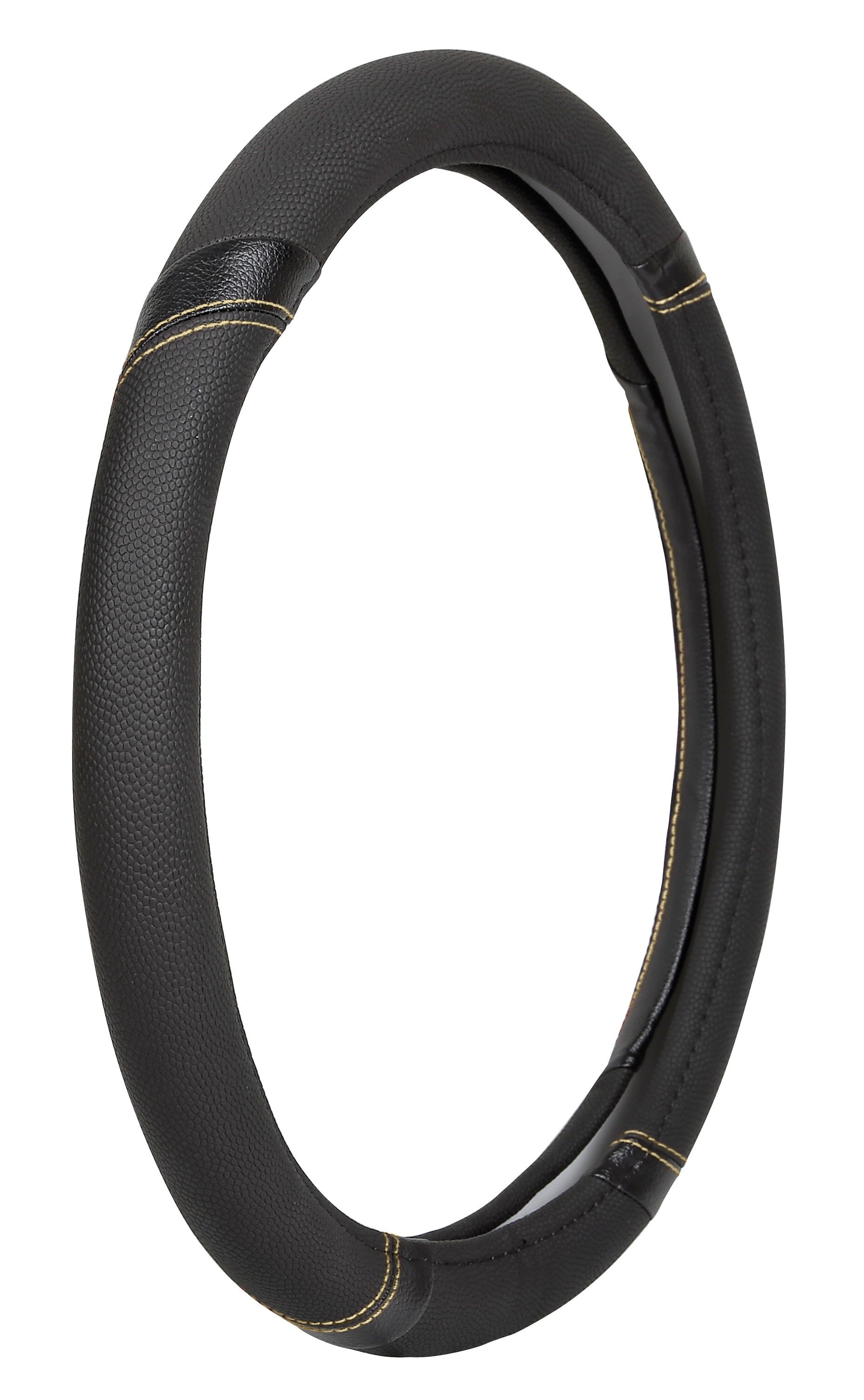GT-Sport, coprivolante in Skeentex - S - Ø 42/44 cm - Nero/Beige