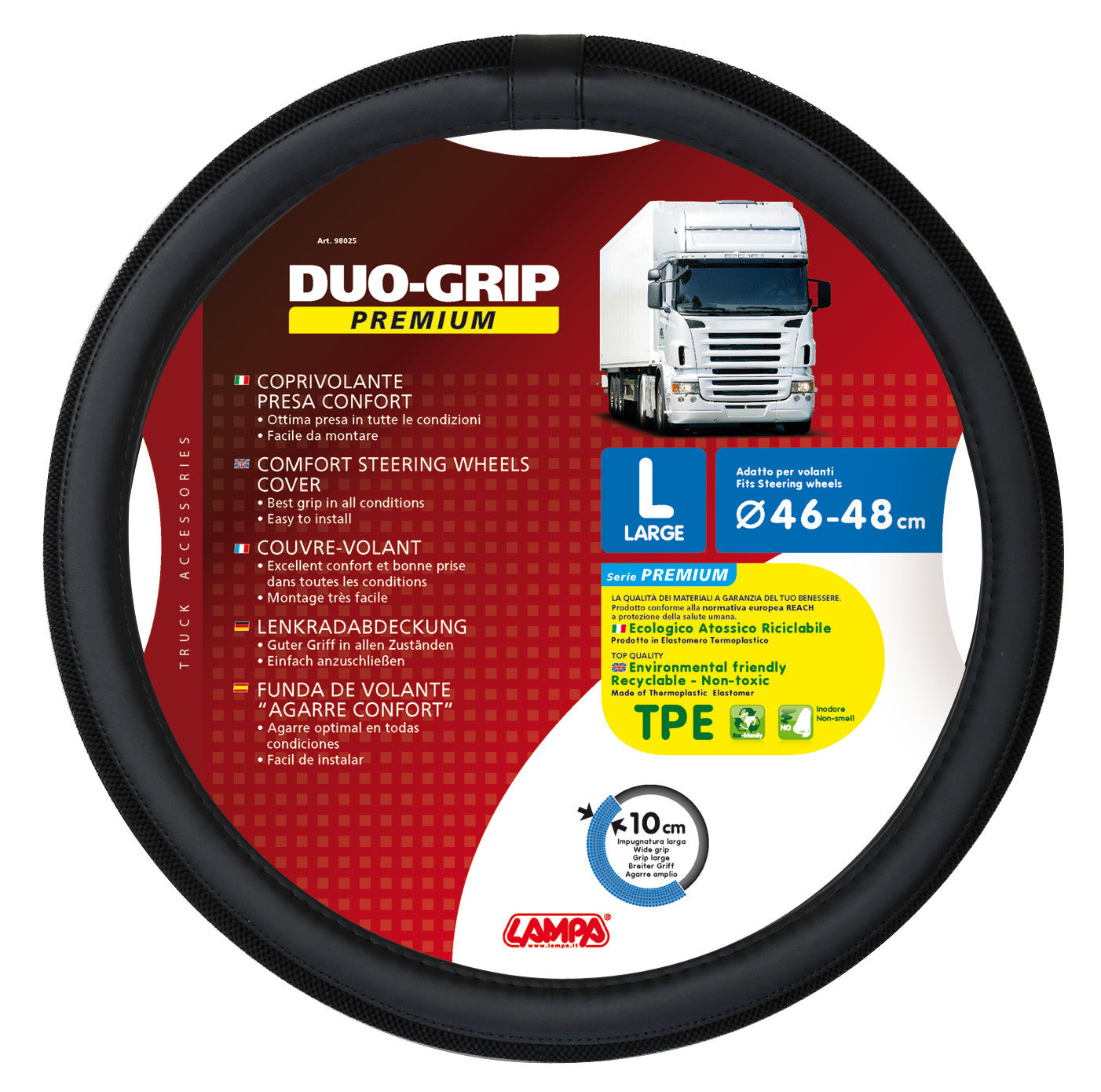 Duo-Grip, coprivolante in Skeentex - L - Ø 46/48 cm
