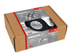 American, Set 40 copribulloni testa piatta in acciaio inox - Ø 32 mm - Cromo