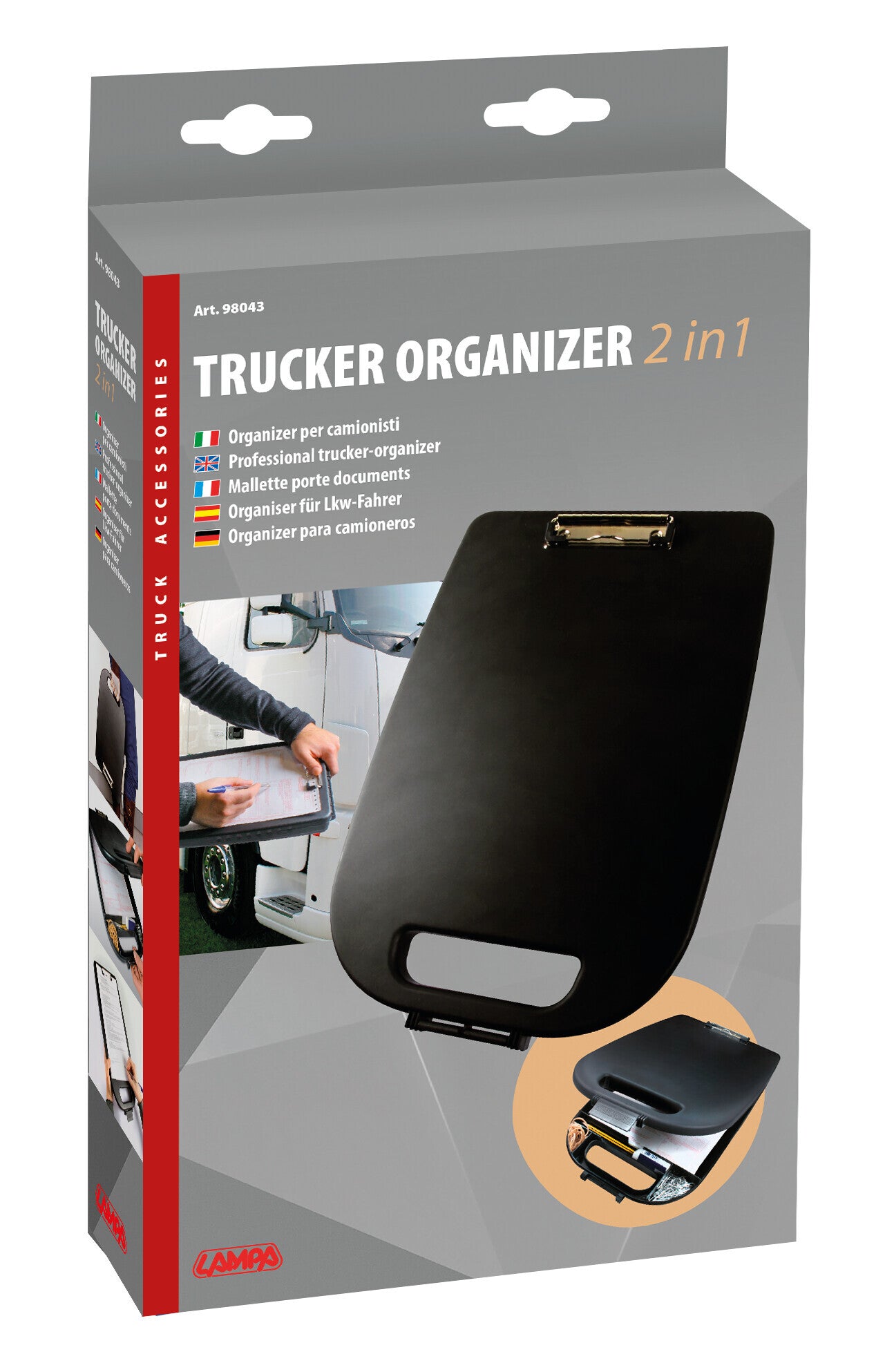 Trucker organizer 2 in 1