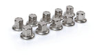 American, Set 10 copribulloni testa piatta in acciaio inox - Ø 32 mm