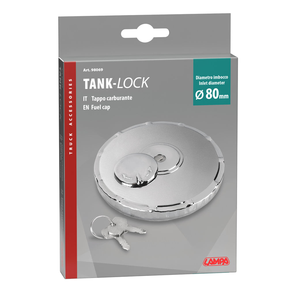Tank-Lock, tappo serbatoio con serratura - Ø 80 mm