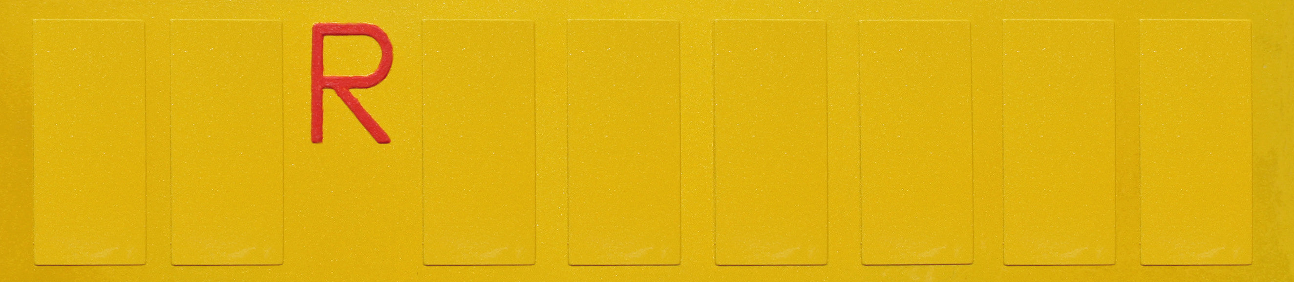 Targa ripetitrice provvisoria per rimorchi - 480x110 mm