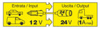 Trasformatore con presa accendisigari 12V > 24V