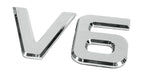 Emblemi motore 3D cromati - 92x165 mm - V6
