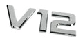 Emblemi motore 3D cromati - 92x210 mm - V12