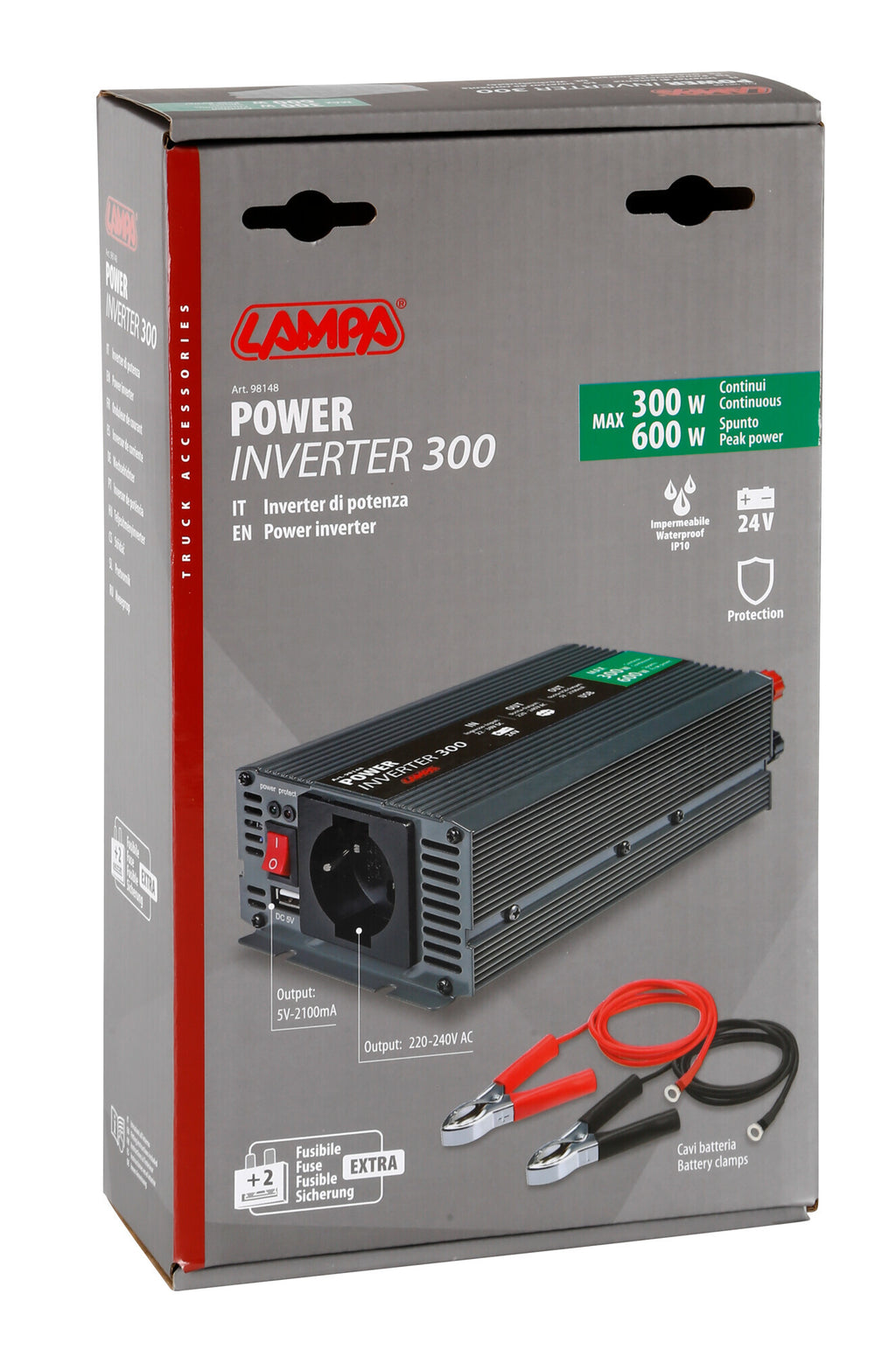 Power Inverter 300, trasformatore 24V > 220V