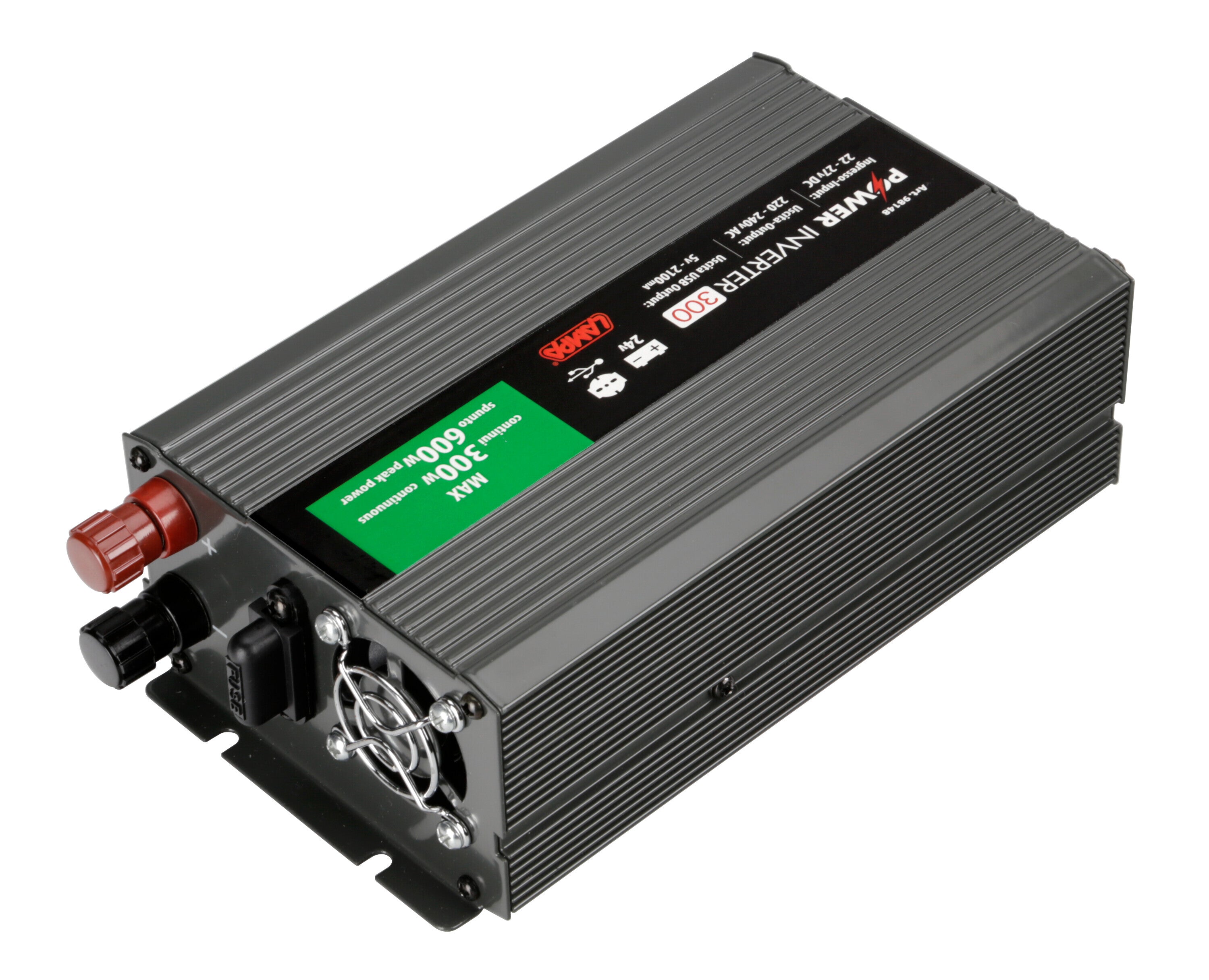 Power Inverter 300, trasformatore 24V > 220V