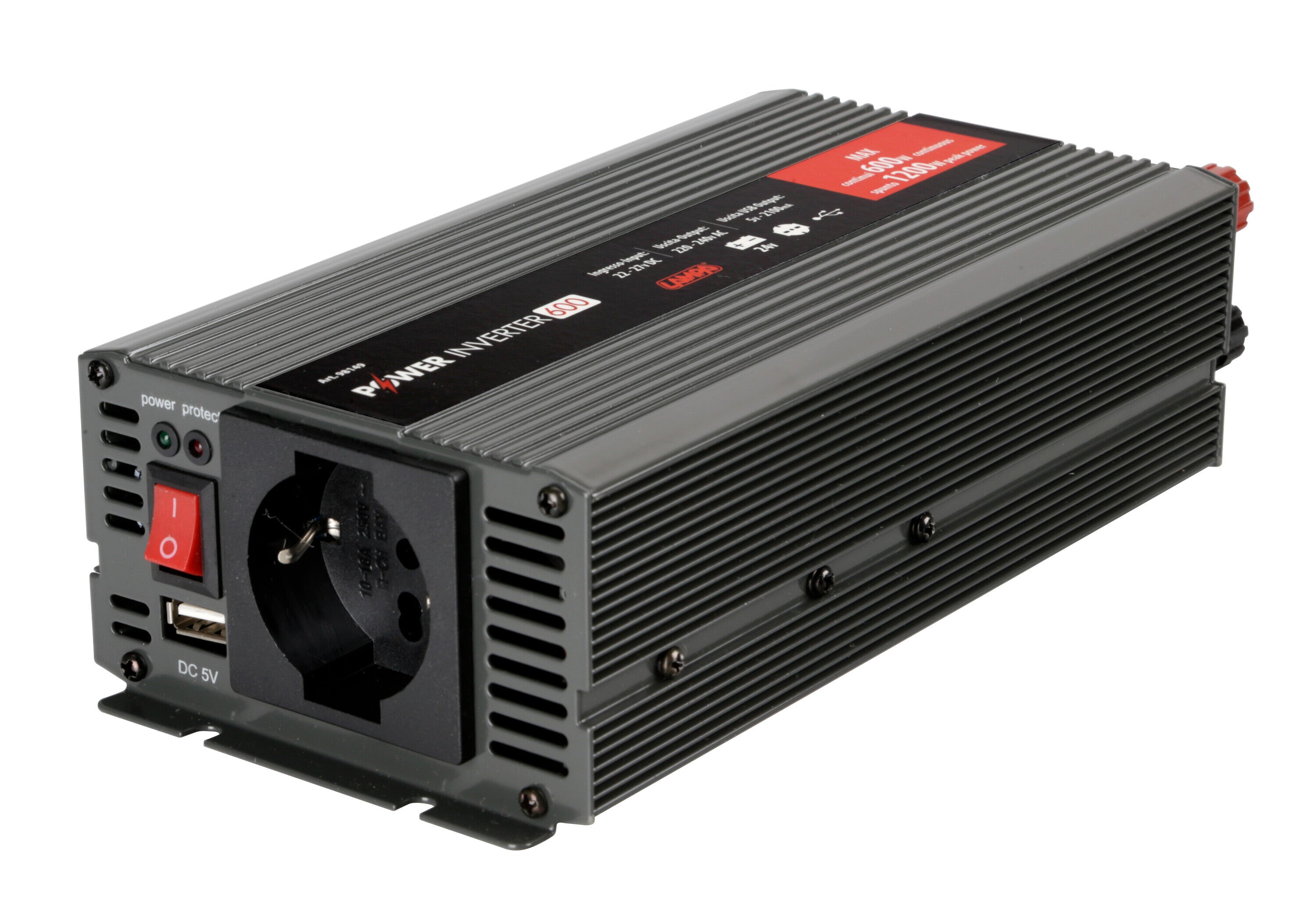 Power Inverter 600, trasformatore 24V > 220V
