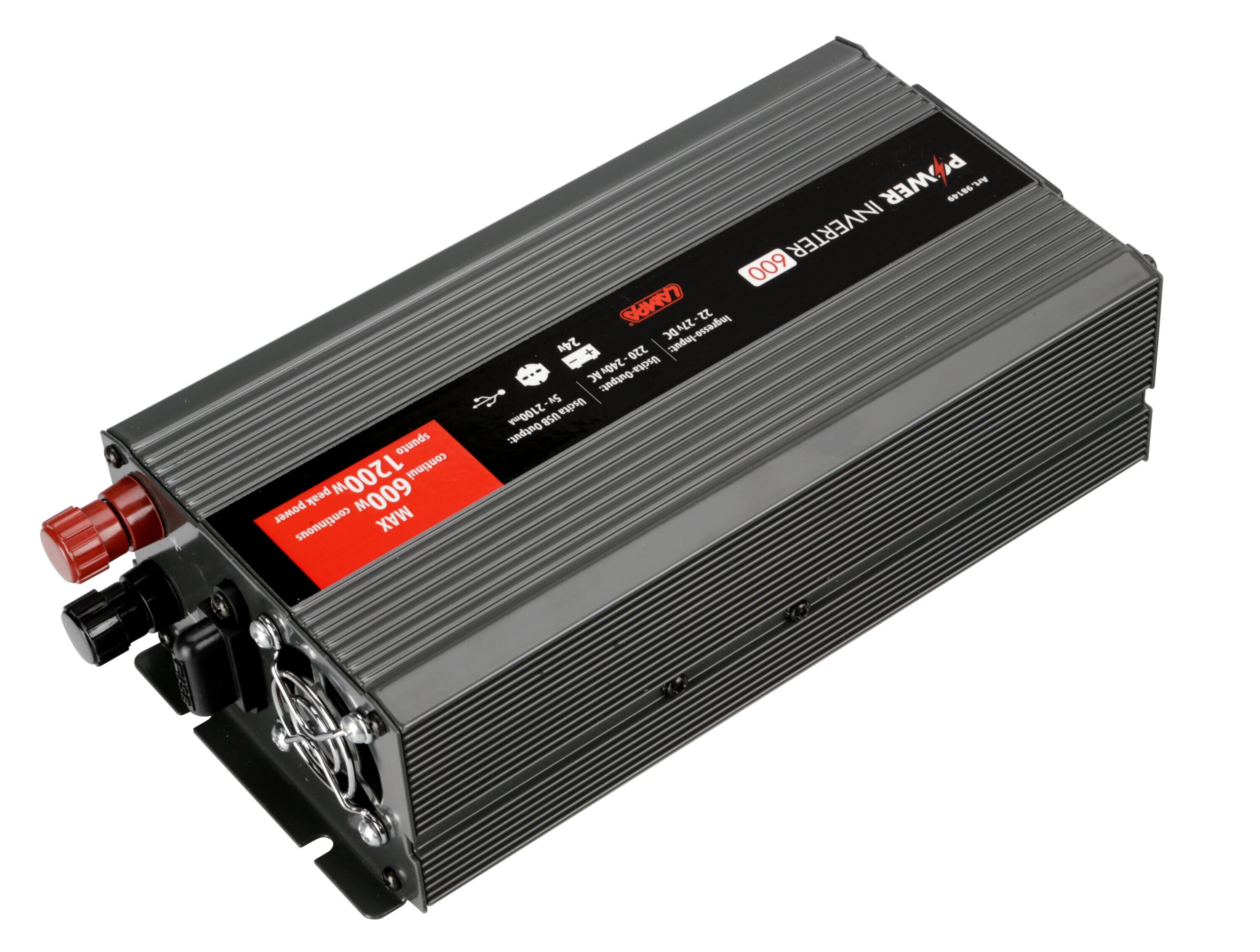 Power Inverter 600, trasformatore 24V > 220V