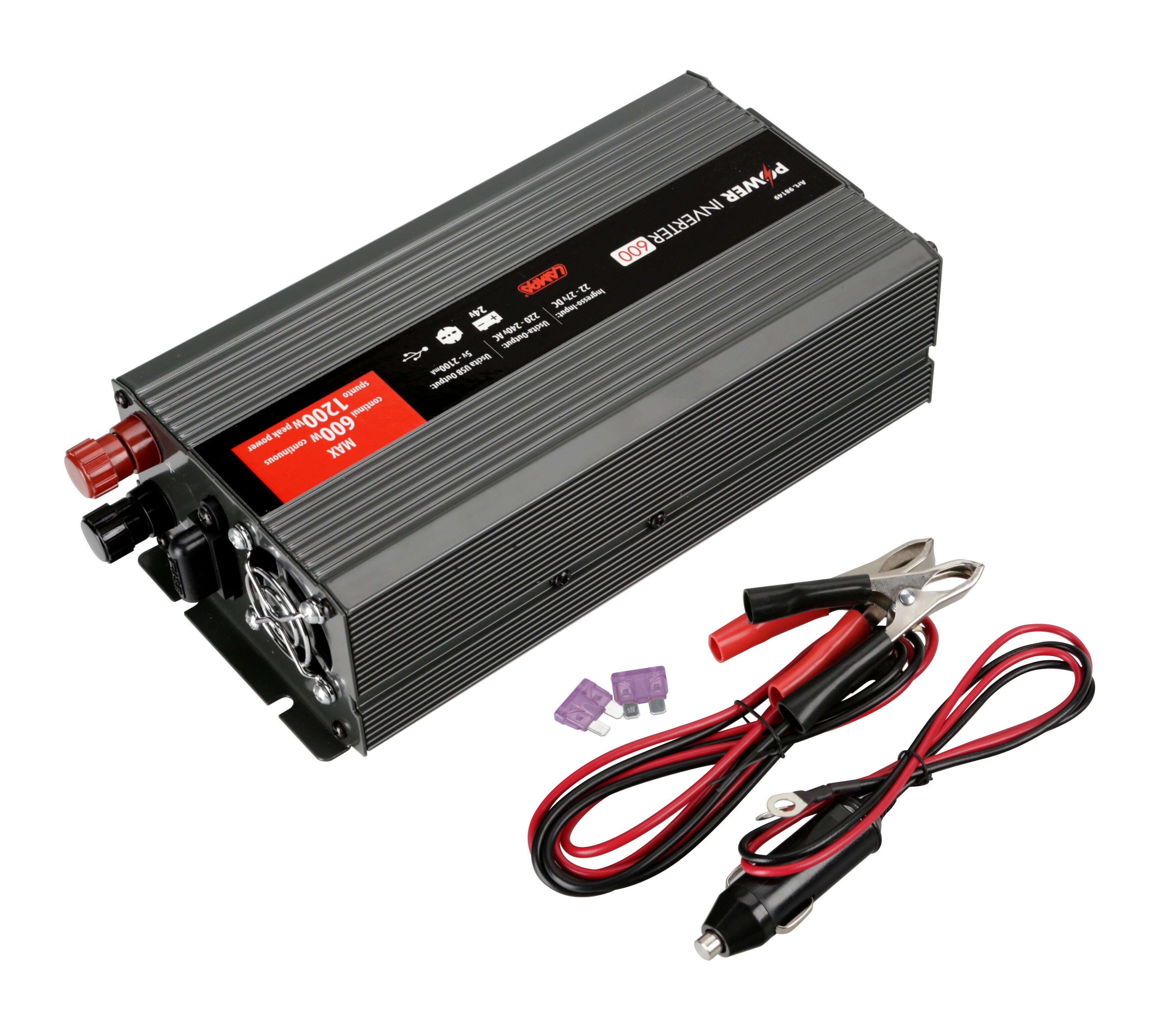 Power Inverter 600, trasformatore 24V > 220V