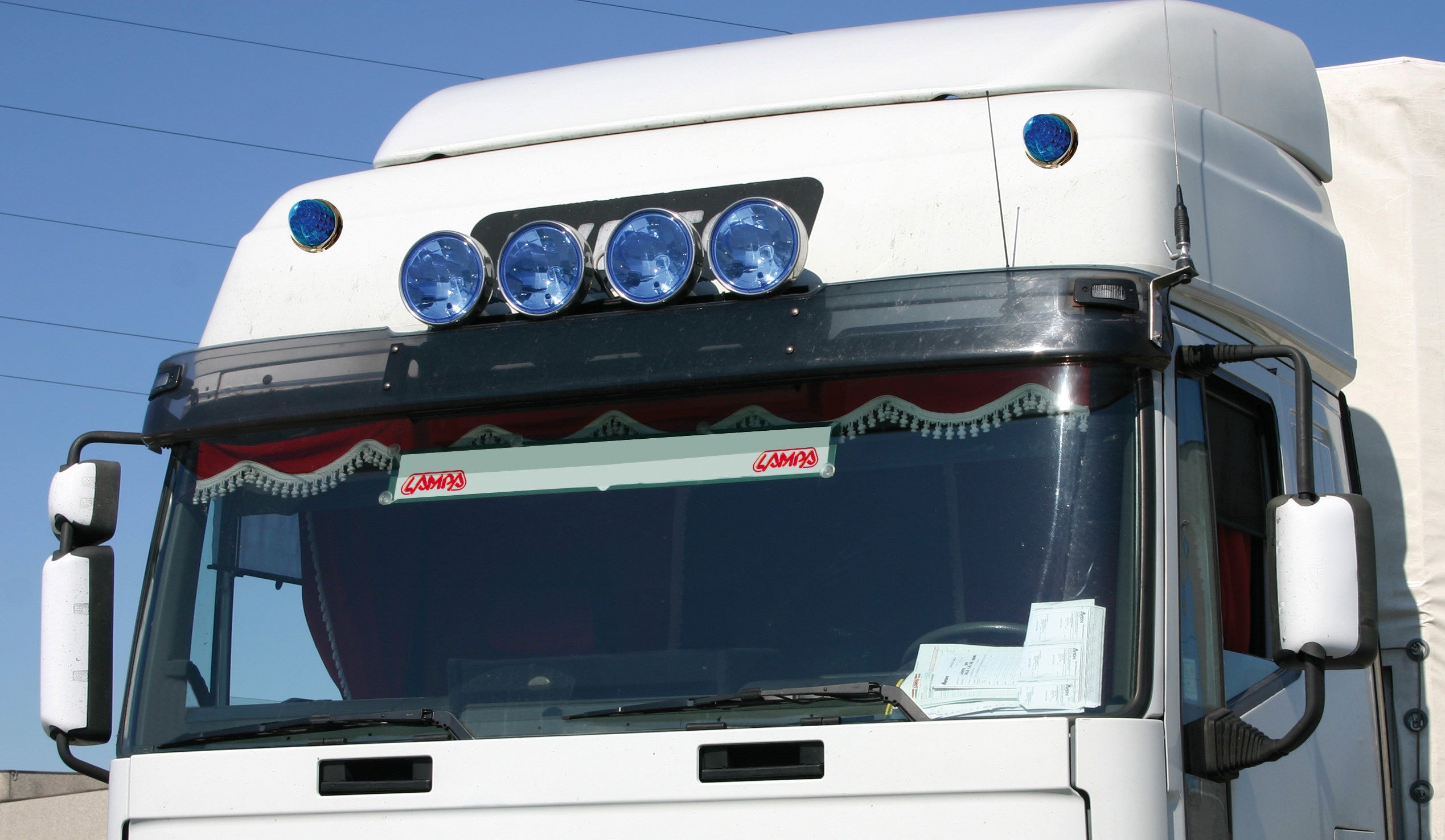 Top Light, faretto - 9 Led - 24V - Blu