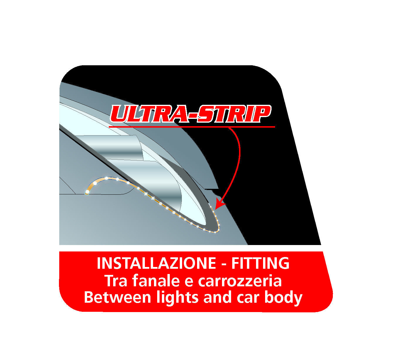 Ultra-Strip, 24V - 30 Led - 100 cm - Bianco