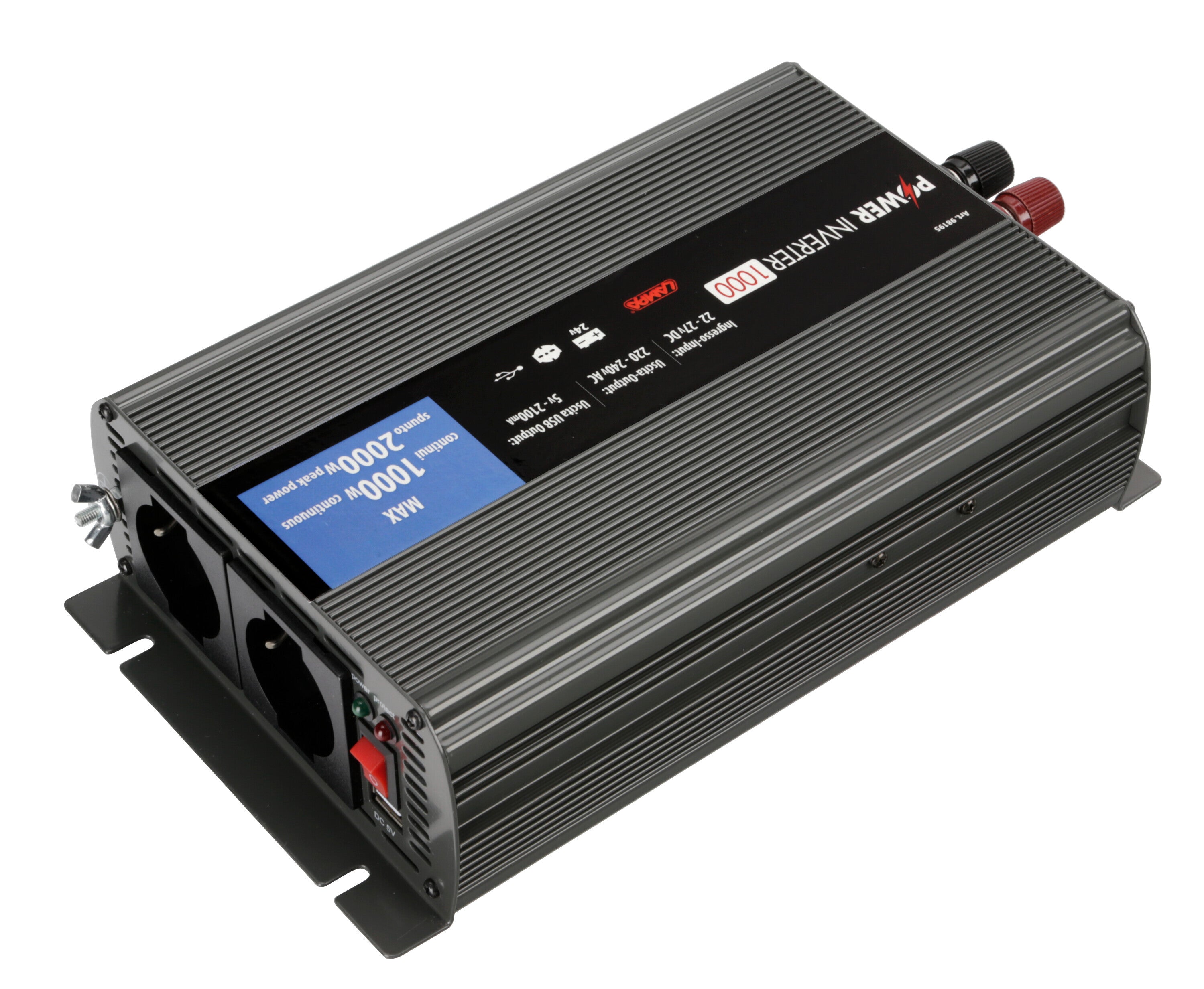 Power Inverter 1000, trasformatore 24V > 220V