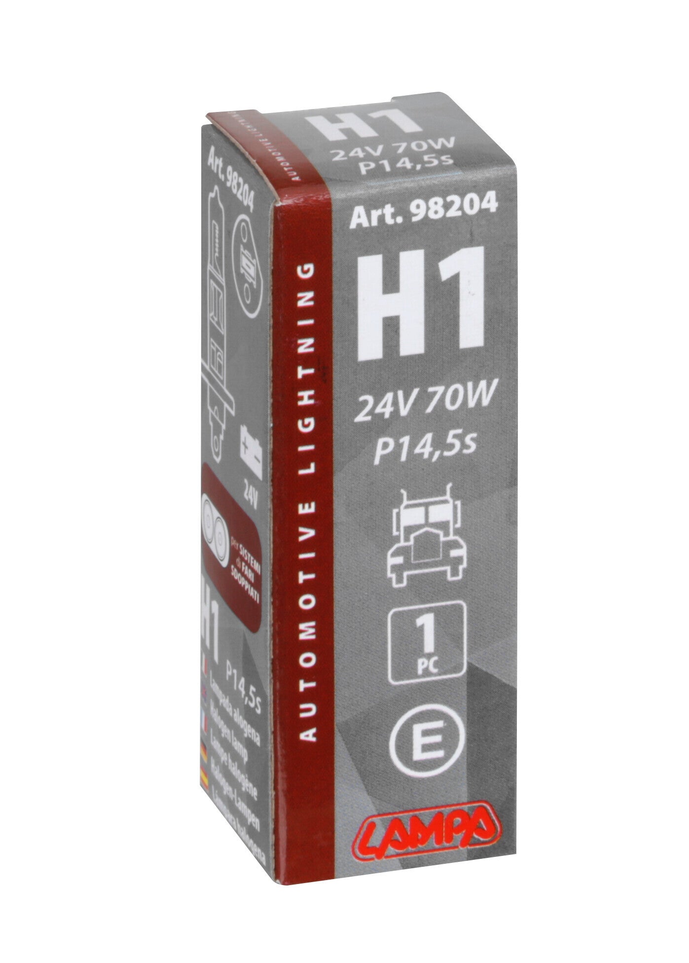 24V Lampada alogena - H1 - 70W - P14,5s - 1 pz - Scatola