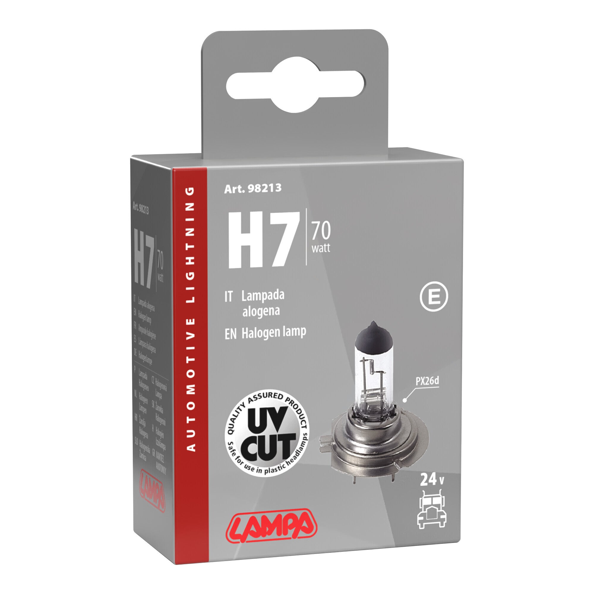 24V Lampada alogena - H7 - 70W - PX26d - 1 pz - Scatola