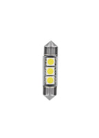 24V Led Series - 3 SMD x 3 chips - (C5W) - 10x36 mm - SV8,5-8 - 2 pz - Scatola - Bianco - Doppia polarità