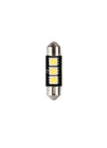 24V Led Series - 3 SMD x 3 chips - (C5W) - 10x36 mm - SV8,5-8 - 20 pz - Scatola - Bianco - Doppia polarità