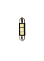 24V Led Series - 3 SMD x 3 chips - (C5W) - 10x36 mm - SV8,5-8 - 20 pz - Scatola - Bianco - Doppia polarità