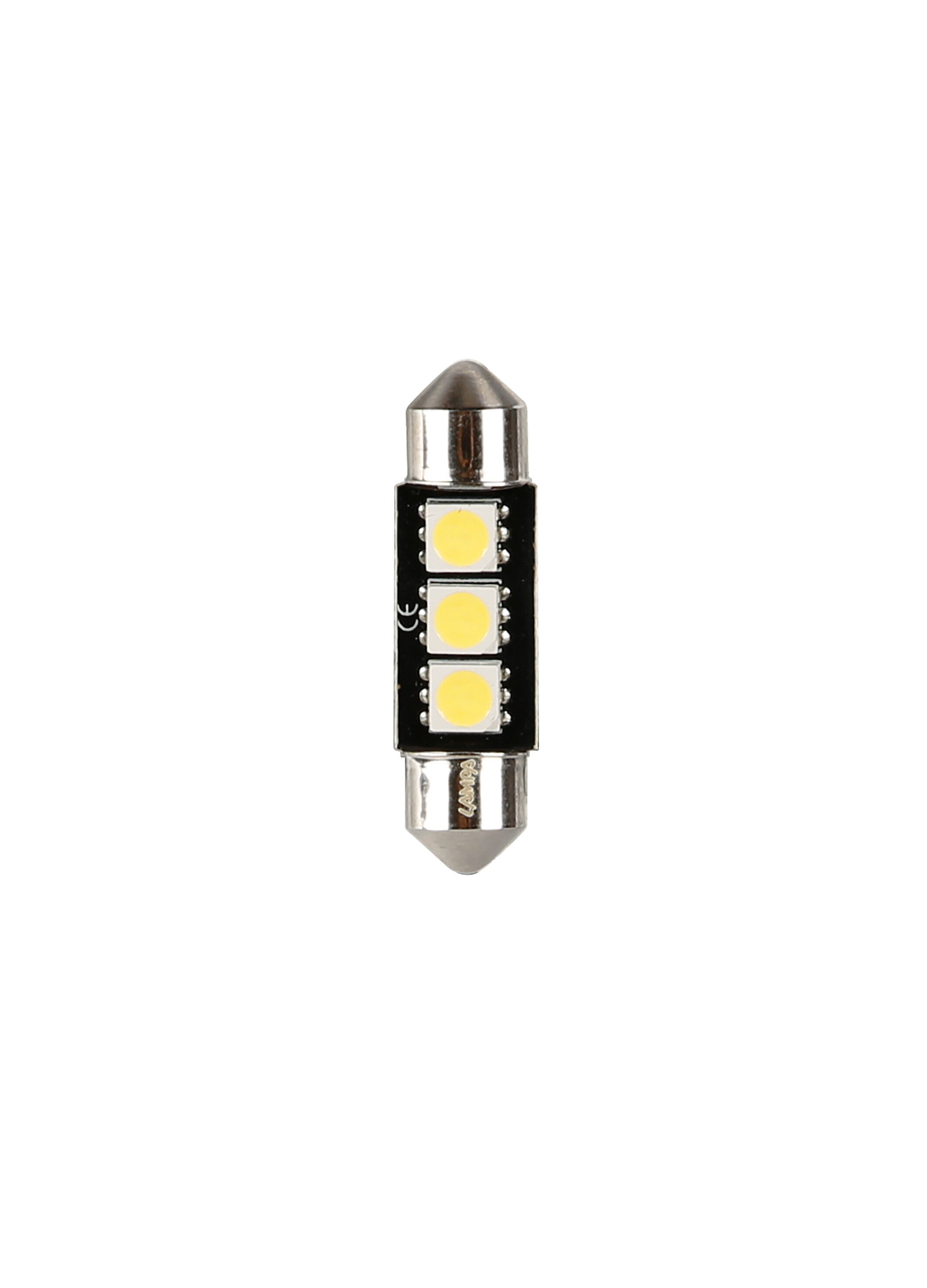 24V Led Series - 3 SMD x 3 chips - (C5W) - 10x36 mm - SV8,5-8 - 20 pz - Scatola - Bianco - Doppia polarità