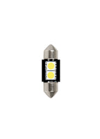 24V Led Series - 2 SMD x 3 chips - 10x31 mm - SV8,5-8 - 2 pz - D/Blister - Bianco - Doppia polarità