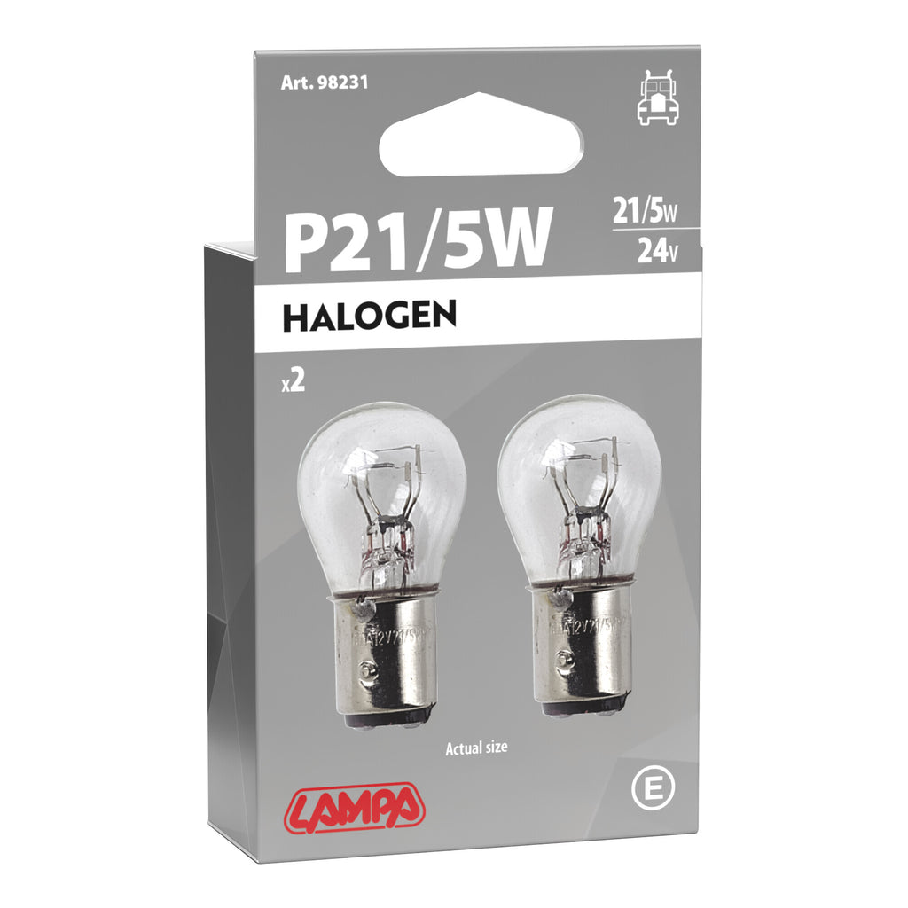24V Lampada 2 filamenti - P21/5W - 21/5W - BAY15d - 2 pz - Scatola