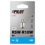24V Led Series - 6 SMD x 3 chips - (R5W-R10W) - BA15s - 1 pz - Scatola - Bianco - Doppia polarità