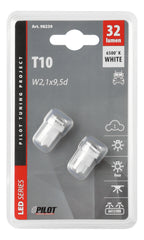 24V Hyper-Led 6 - 2 SMD x 3 chips - (T10) - W2,1x9,5d - 2 pz - D/Blister - Bianco - Doppia polarità