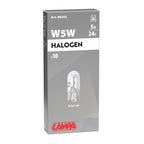 24V Lampada con zoccolo vetro - W5W - 5W - W2,1x9,5d - 10 pz - Scatola