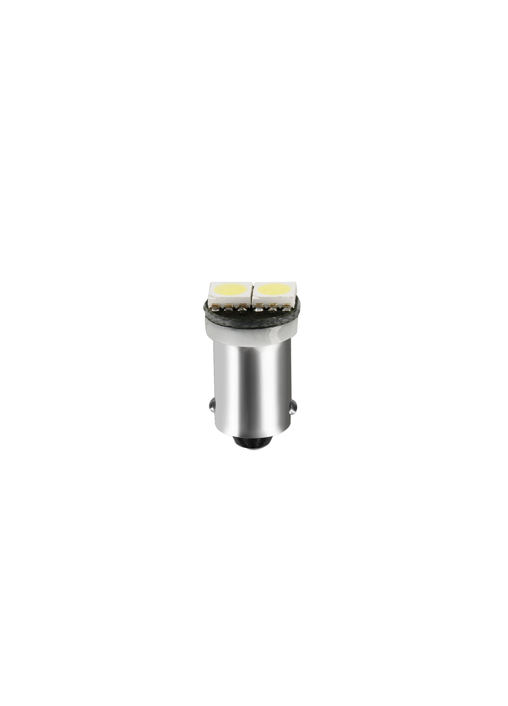 24V Led Series - 2 SMD x 3 chips - (T4W) - BA9s - 2 pz - D/Blister - Bianco - Doppia polarità