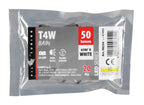 24V Led Series - 2 SMD x 3 chips - (T4W) - BA9s - 20 pz - Busta - Bianco - Doppia polarità
