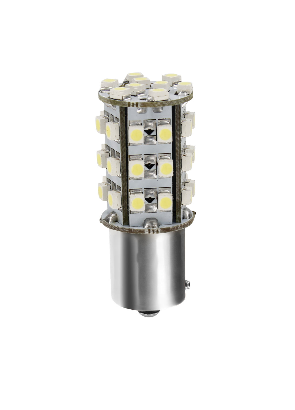 24V Led Series - 39 SMD x 1 chips - (P21W) - BA15s - 1 pz - Scatola - Bianco - Doppia polarità