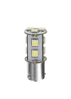 24V Led Series - 11 SMD x 3 chips - (P21W) - BA15s - 1 pz - Scatola - Bianco - Doppia polarità