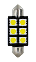 24V Led Series - 6 SMD x 3 chips - 15x39 mm - SV8,5-8 - 2 pz - Scatola - Bianco - Doppia polarità