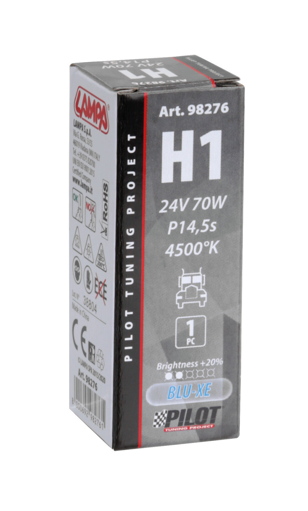 24V Lampada alogena Blu-Xe - H1 - 70W - P14,5s - 1 pz - Scatola