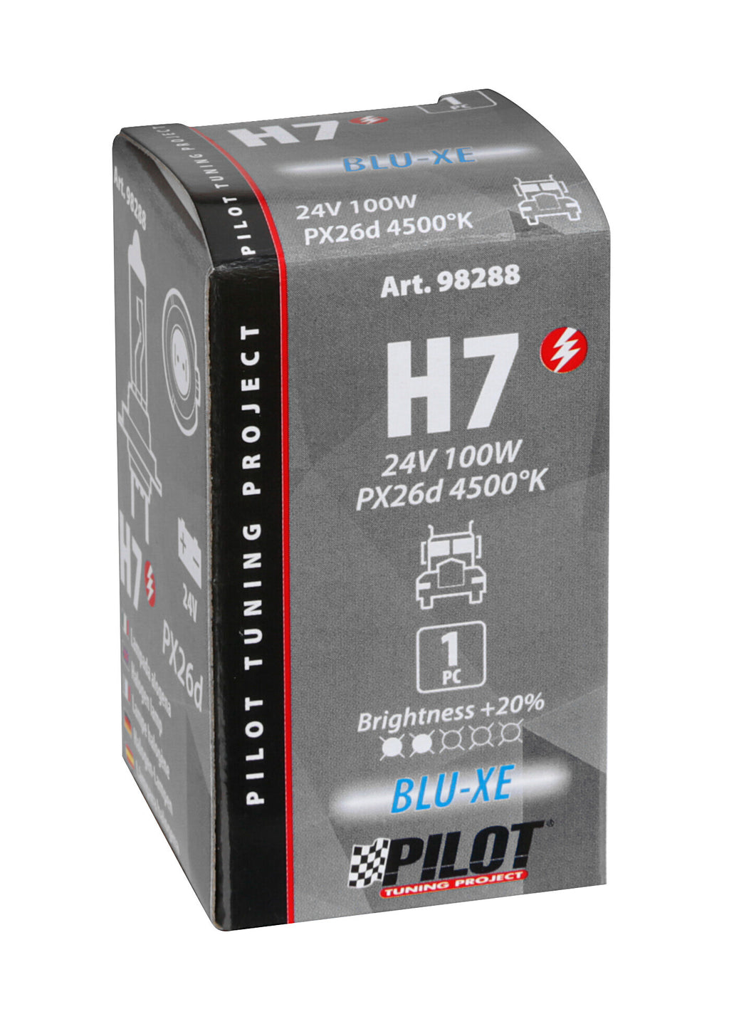 24V Lampada alogena Blu-Xe - (H7) - 100W - PX26d - 1 pz - Scatola
