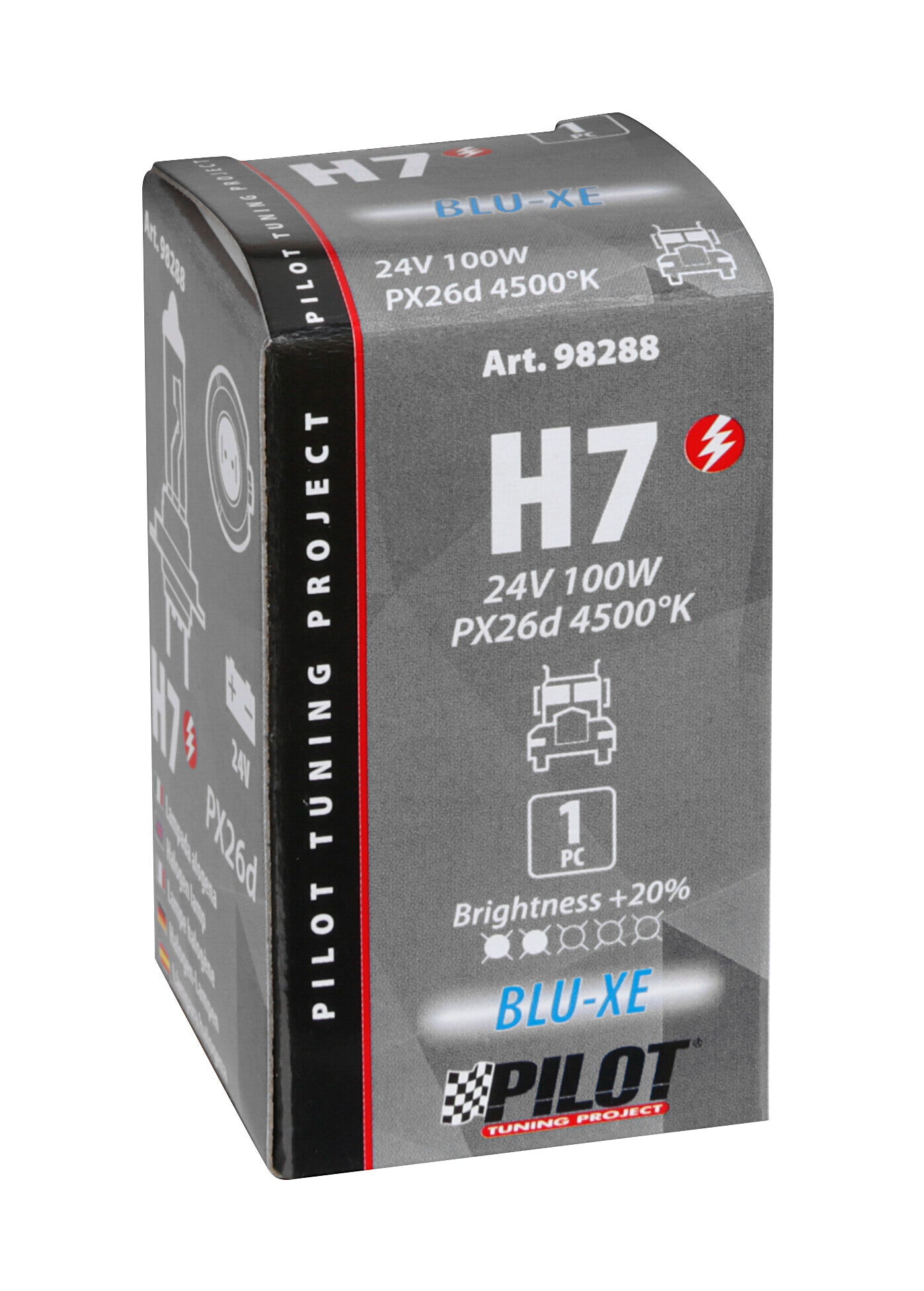 24V Lampada alogena Blu-Xe - (H7) - 100W - PX26d - 1 pz - Scatola