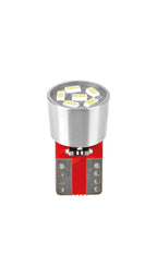 24V Led series - 6 Led SMD - (T10) - W2,1x9,5d - 2 pz - Scatola - Bianco - Doppia polarità - Resistenza incorporata