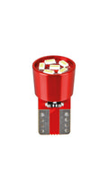 24V Led series - 6 Led SMD - (T10) - W2,1x9,5d - 2 pz - Scatola - Rosso - Doppia polarità - Resistenza incorporata