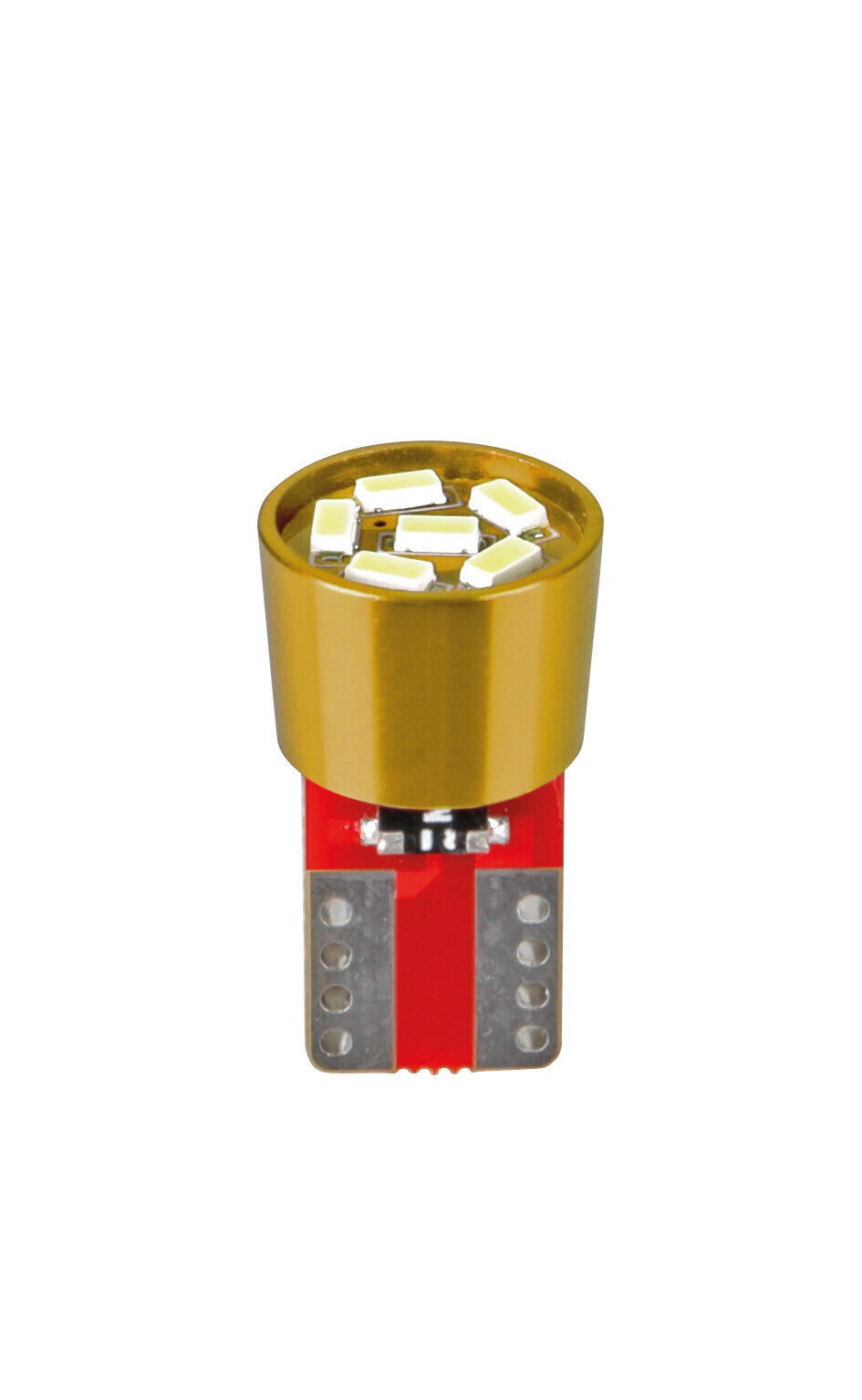 24V Led series - 6 Led SMD - (T10) - W2,1x9,5d - 2 pz - Busta - Arancio - Doppia polarità - Resistenza incorporata